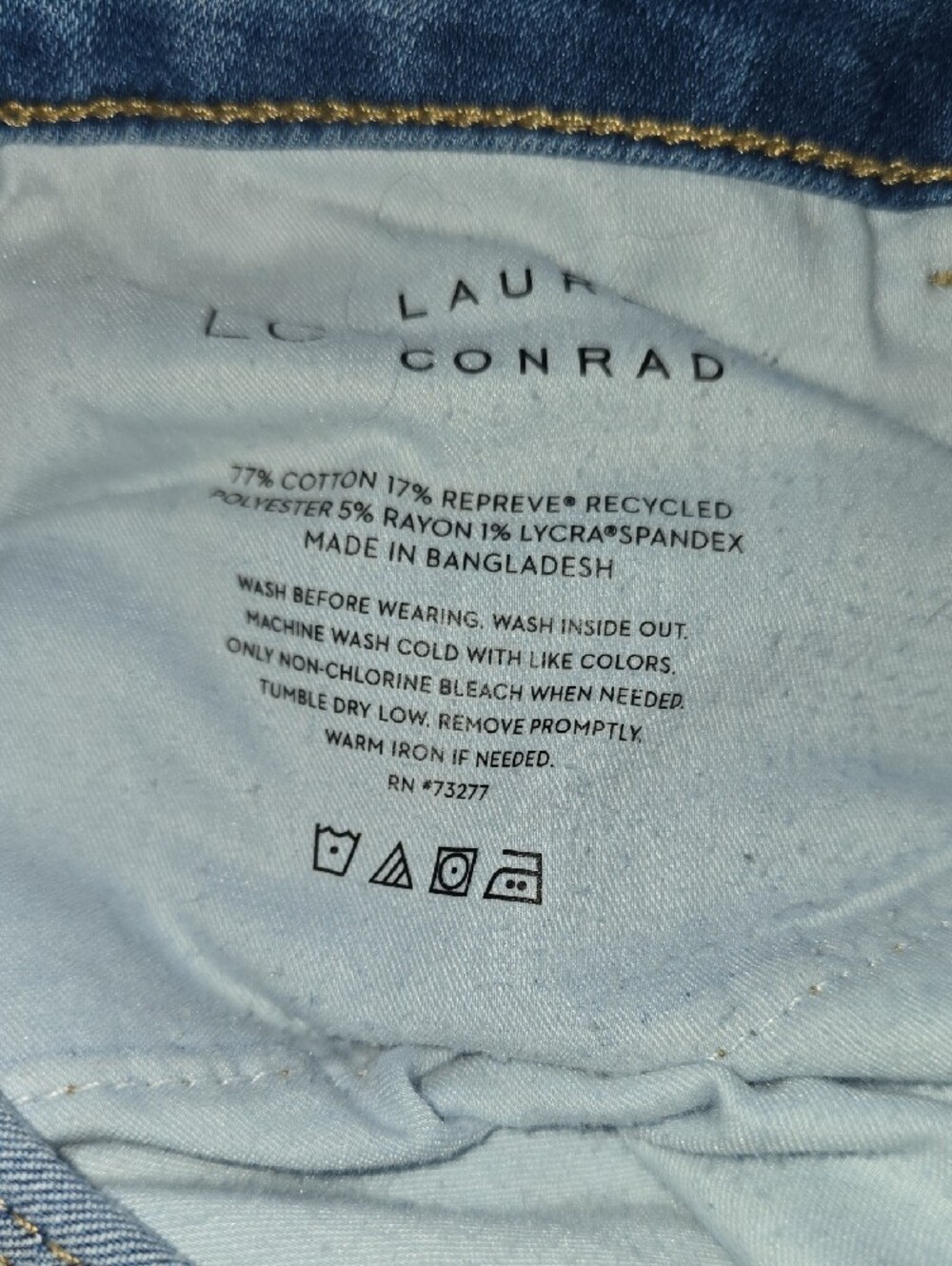 LC Lauren Conrad Medium Blue Ankle Skinny Jeans - Picture 4 of 4